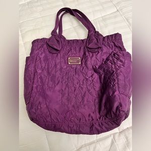 Marc Jacobs Workwear eggplant (dark purple) nylon tote